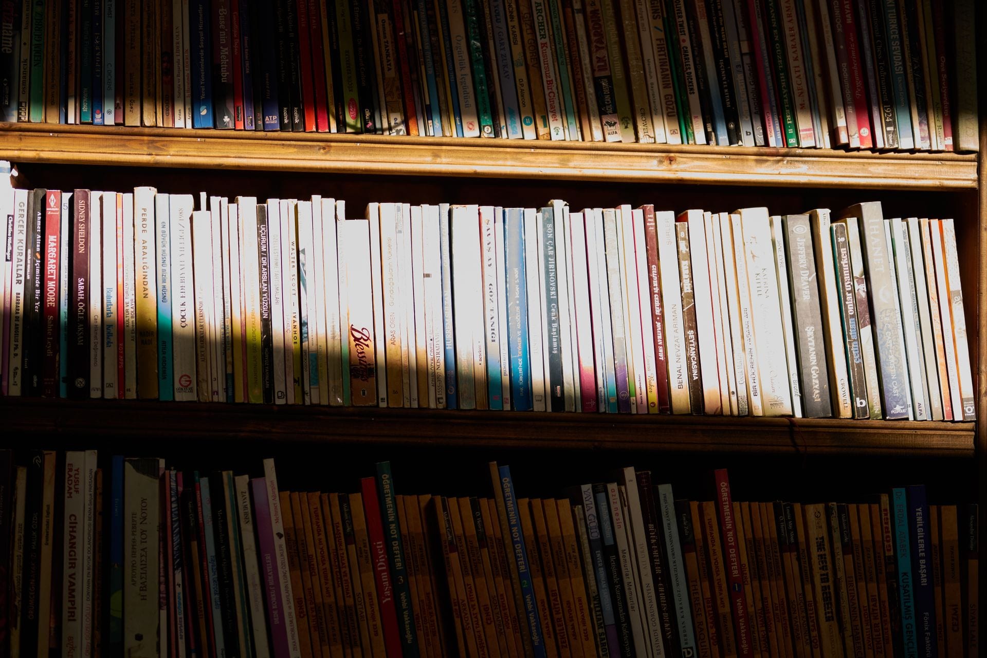 Estante de livros com material de estudo, repertório é a barreira real da IA nos pequenos negócios
