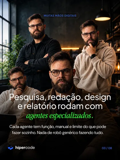Tela de carrossel publicado no Instagram da Hipercode