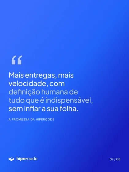 Tela de carrossel publicado no Instagram da Hipercode