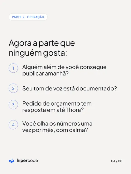 Tela de carrossel publicado no Instagram da Hipercode