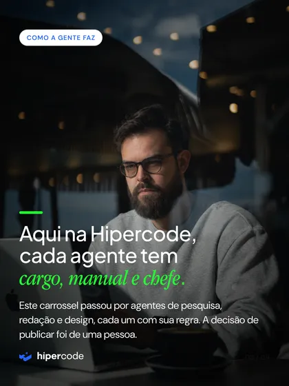 Tela de carrossel publicado no Instagram da Hipercode