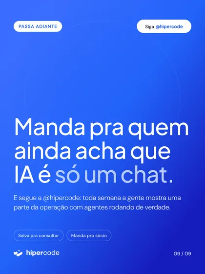 Tela de carrossel publicado no Instagram da Hipercode