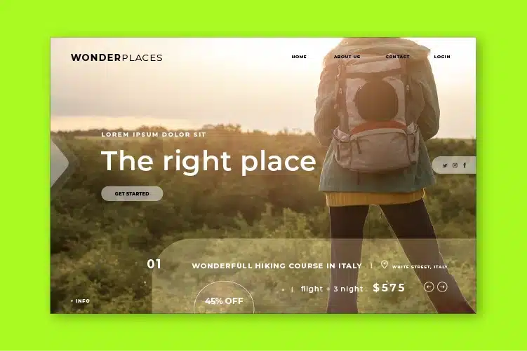 Landing page hipercode model